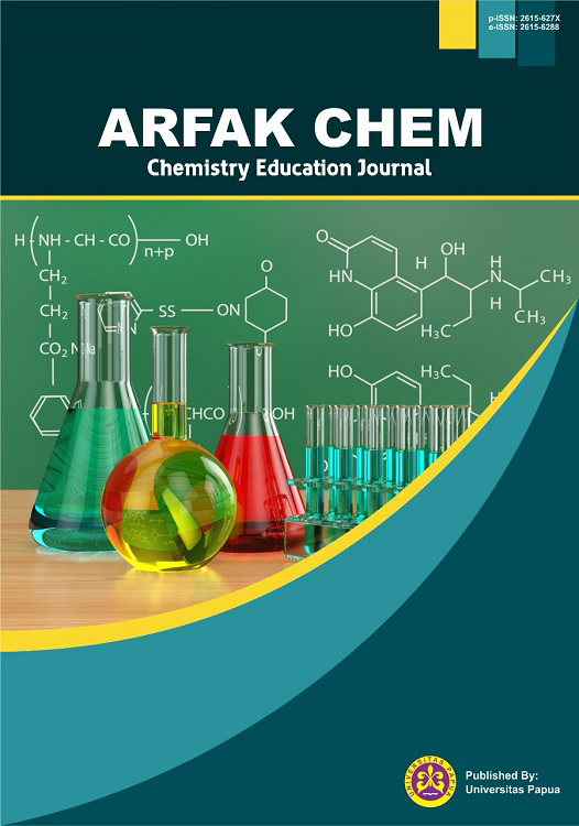 					View Vol. 9 No. 1 (2026): Arfak Chem
				